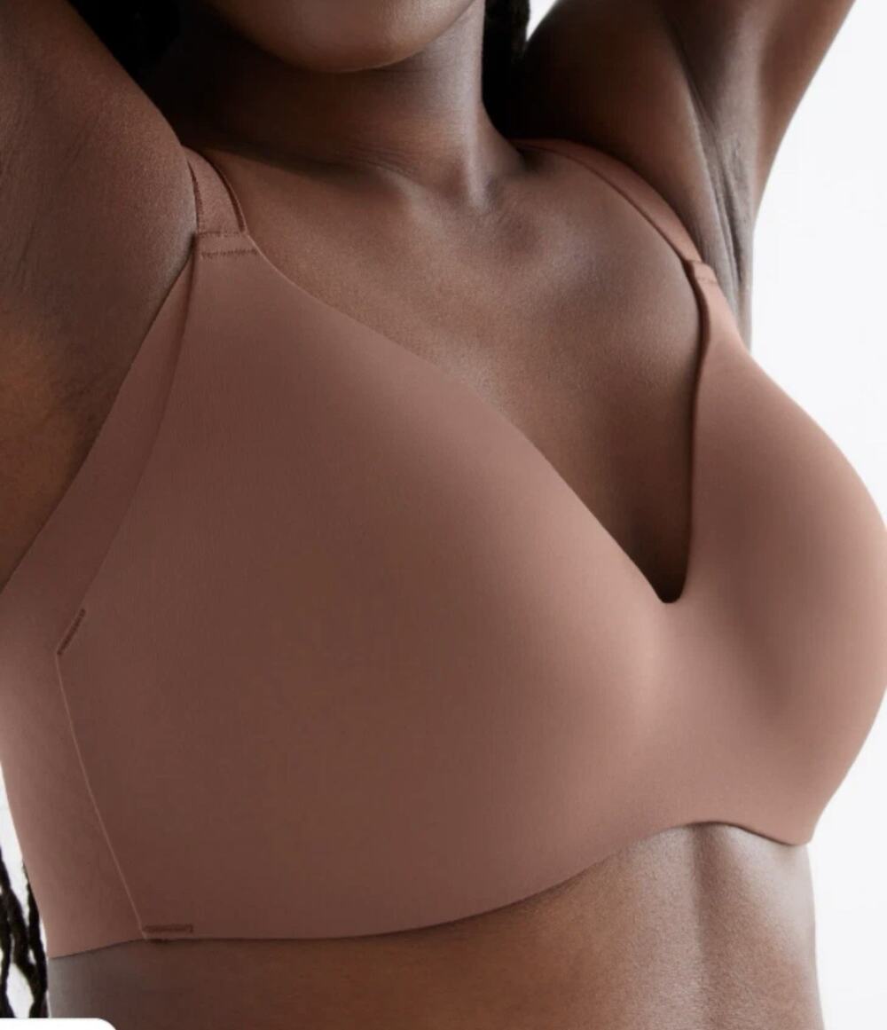 Knix WingWoman Contour Bra Women's 36DD Wireless Plunge Molded Cup NWOT